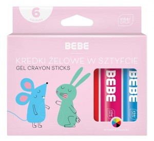 Kredki żelowe w sztyfcie BEBE Friends 6x10g