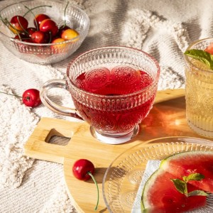 Filiżanka do kawy i herbaty szklana Altom Design Daisy 430 ml